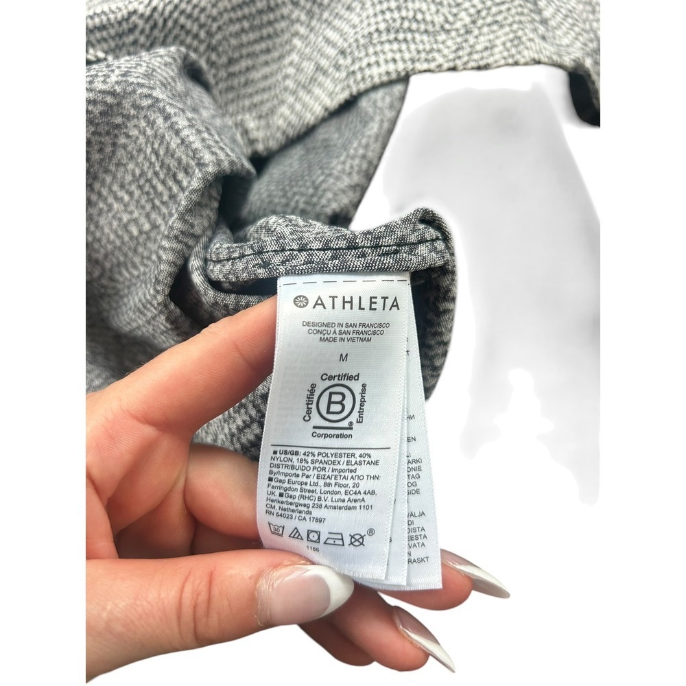 Athleta Braiden Textured Shacket Herringbone Blac… - image 8